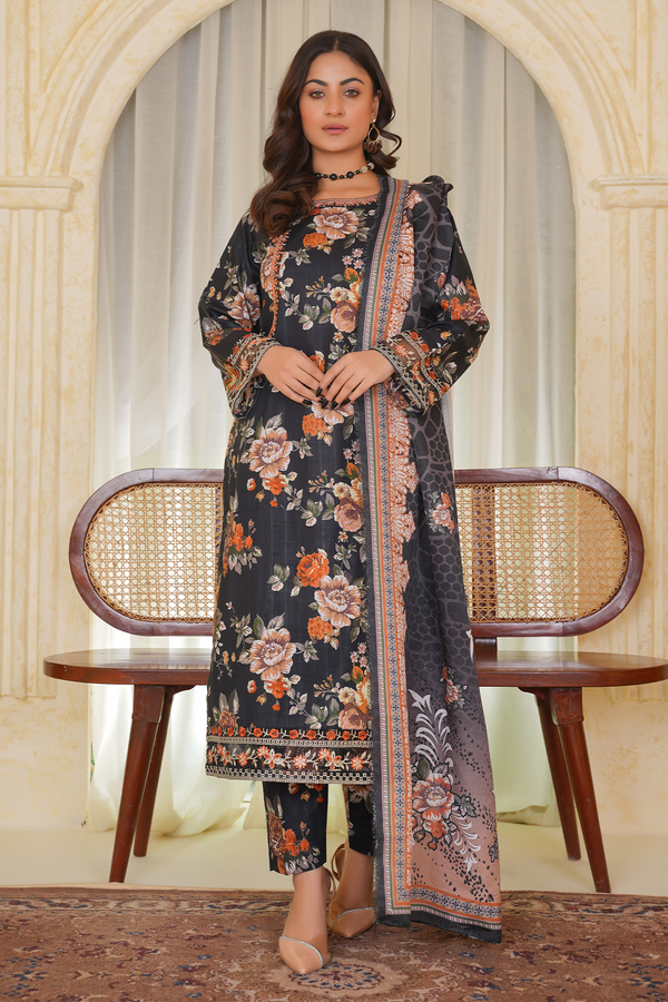 1291 Fine Khaddar Pret 3 Piece