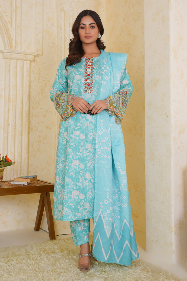 1290 Fine Khaddar Pret 3 Piece